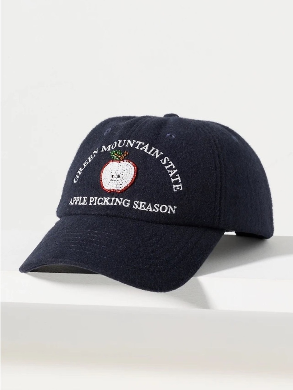 Anthropologie Green Mountain State Beaded Apple Fall Hat New